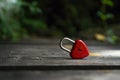 Red keys that are heart shaped, ideas, love, Valentine`s Day Royalty Free Stock Photo