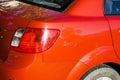 Red kia car back light Royalty Free Stock Photo