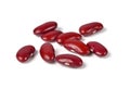 Red kidney bean isolated on white background Royalty Free Stock Photo