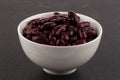 Red kidney beans in a dish Royalty Free Stock Photo