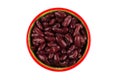 Red kidney beans in a dish Royalty Free Stock Photo