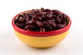 Red kidney beans in a dish Royalty Free Stock Photo