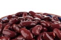 Red kidney beans in a dish Royalty Free Stock Photo