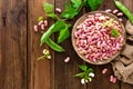 Red kidney beans. Haricot bean Royalty Free Stock Photo