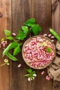 Red kidney beans. Haricot bean Royalty Free Stock Photo