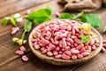 Red kidney beans. Haricot bean Royalty Free Stock Photo