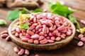 Red kidney beans. Haricot bean Royalty Free Stock Photo