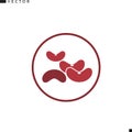 Red kidney beans logo