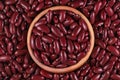 Red kidney beans (Red rajma), Kidney bean in Pottery Royalty Free Stock Photo