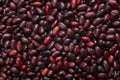 Red kidney beans texture background. Close up. Royalty Free Stock Photo