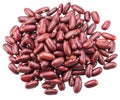 Red kidney beans on white background. File contains clipping paths Royalty Free Stock Photo