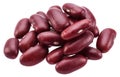 Red kidney beans on white background. File contains clipping paths Royalty Free Stock Photo