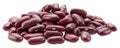 Red kidney beans on white background. File contains clipping paths Royalty Free Stock Photo