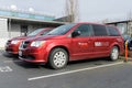 Red King County Metro Vanshare vehicle parked