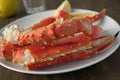 Red king crab legs Royalty Free Stock Photo