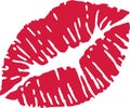 Red kiss mouth Royalty Free Stock Photo