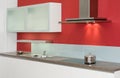 Red kitchen Royalty Free Stock Photo