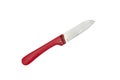 Red Kitchen knife isolated on white background with clipping path Royalty Free Stock Photo