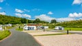 Caravans residing on Red Kite campsite, Wales