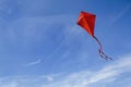 A red kite in the sky Royalty Free Stock Photo