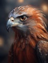 Red kite isolated on black Royalty Free Stock Photo