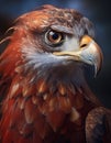 Red kite isolated on black Royalty Free Stock Photo