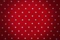 Red knit with polka dot background Royalty Free Stock Photo