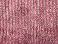 red knitted fabric texture, closeup. top view Royalty Free Stock Photo