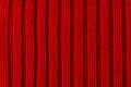 Red knitted texture background