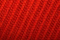 Red knitted wool texture can use as background. Royalty Free Stock Photo