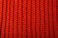 Red knitted wool texture can use as background. Royalty Free Stock Photo