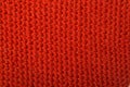 Red knitted wool texture can use as background. Royalty Free Stock Photo