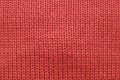 Red knitting wool texture for pattern and background Royalty Free Stock Photo