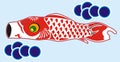 red koinobori