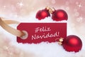 Red Label With Feliz Navidad