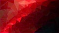 Red and lack background. Abstract monochrome business triangle texture. Low poly geometric, dark, masculine illustration Royalty Free Stock Photo