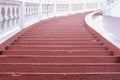 Red Ladder to the Sky Royalty Free Stock Photo