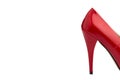 Red ladies stiletto Royalty Free Stock Photo