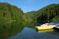 The Red Lake Lacul Rosu, Romania Royalty Free Stock Photo