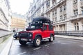 Red Land Rover Defender 110