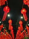 Red Lanna lantern in Chiangmai Thailand