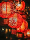 Red Lantern Ceiling Decoration Royalty Free Stock Photo