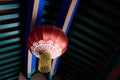 red lantern  and chines building ceiling Royalty Free Stock Photo