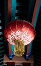 red lantern  and chines building ceiling Royalty Free Stock Photo