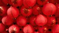 Red lanterns chinese new year decoration Royalty Free Stock Photo