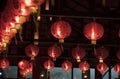 Red lanterns, oriental charm
