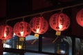 Red lanterns, oriental charm