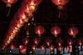 Red lanterns, oriental charm