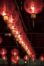 Red lanterns, oriental charm