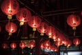 Red lanterns, oriental charm